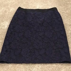 J. Crew lace pencil skirt